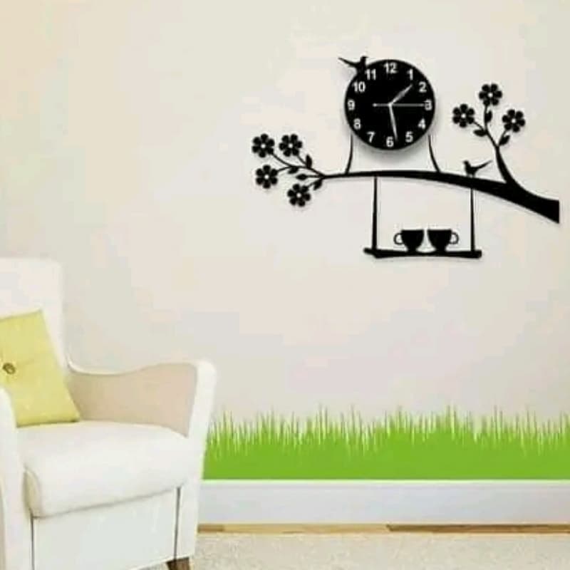 Sparrow on tree with coffee cups