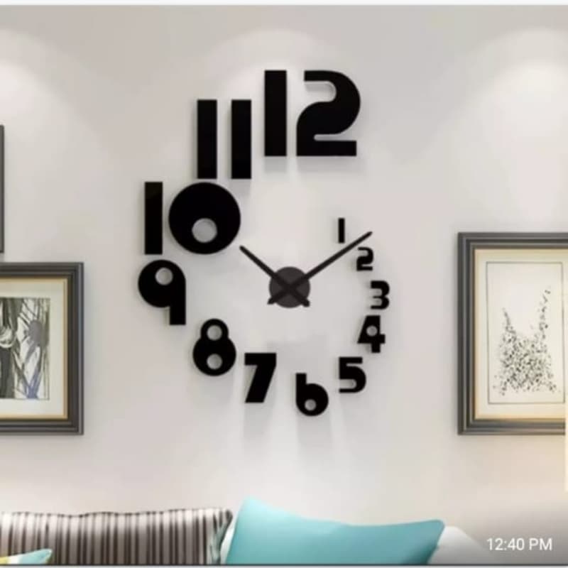 3D diye wooden clock