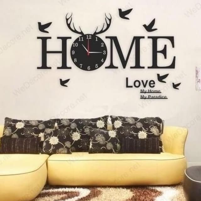 Home clock 3D wooden new big design