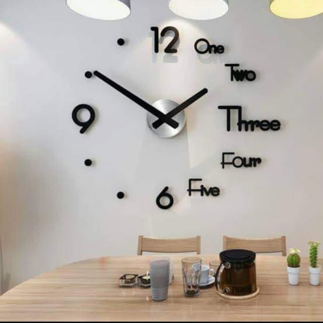 3D diye wooden wall clock