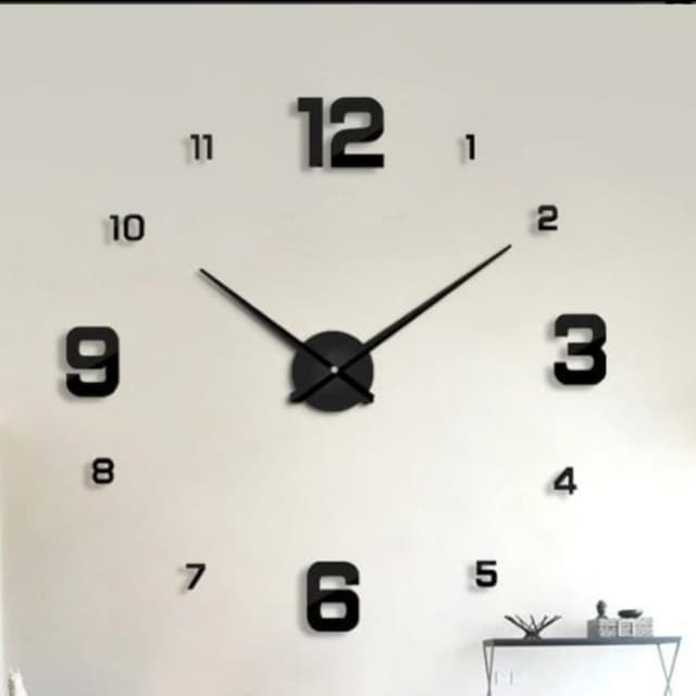 3D diye wooden wall clock