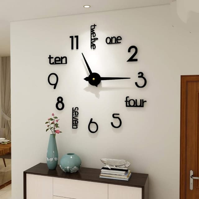 3D diye wooden clock